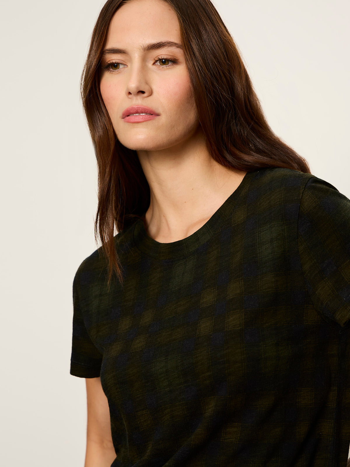 The Perfect Tee Forest Plaid | Sanctuary Clothing
