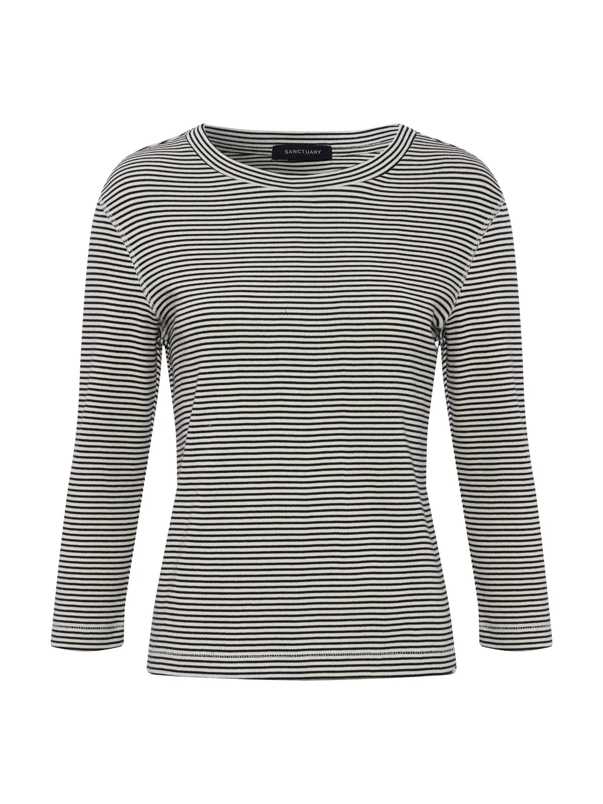 3/4 Mode Tee Chalk French Stripe | Sanctuary Clothing