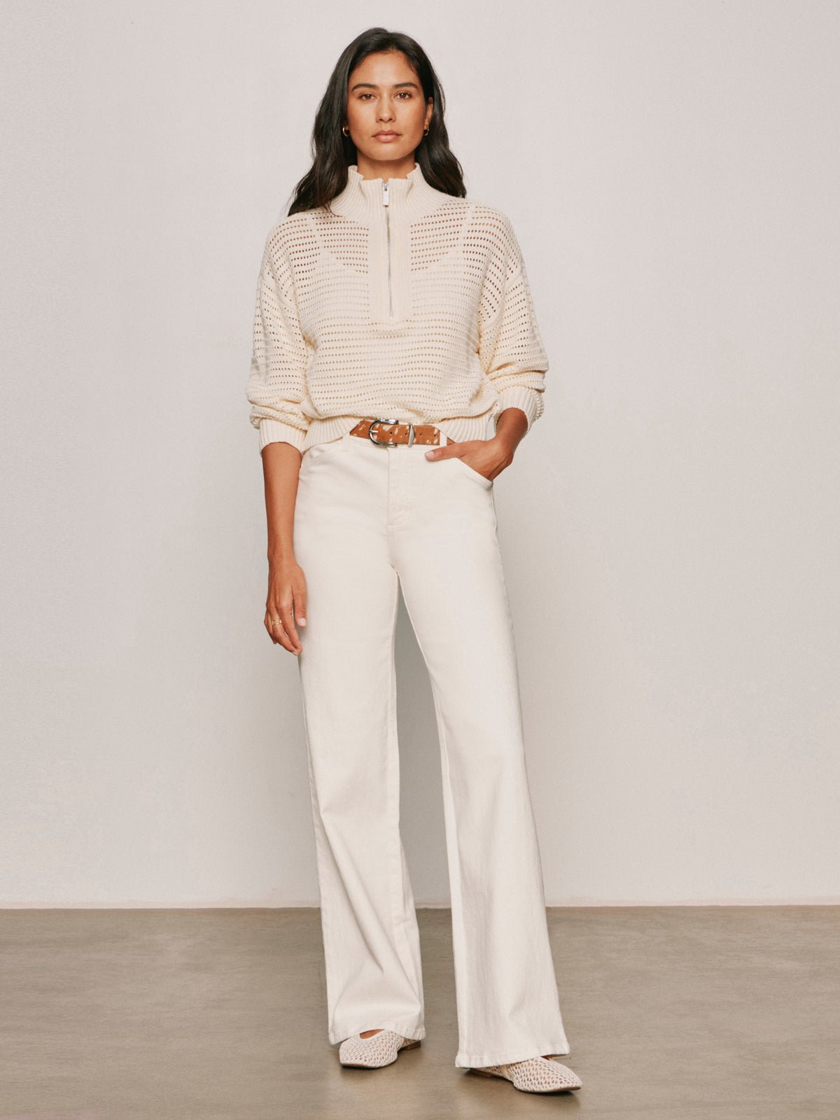 Cadence Relaxed Straight Jean Collagen | Sanctuary Clothing