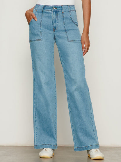 Sculpted Insider Wide Leg Jean Keep Up | Sanctuary Clothing