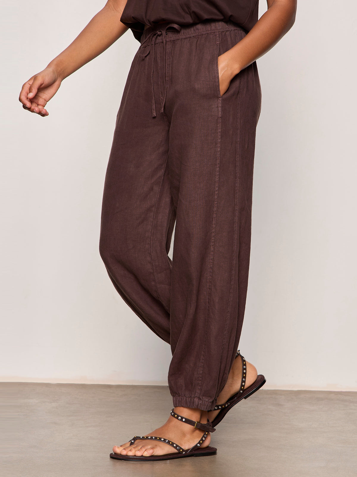 MELODY MICRO LINEN BALLOON RICH SOIL | Sanctuary Clothing