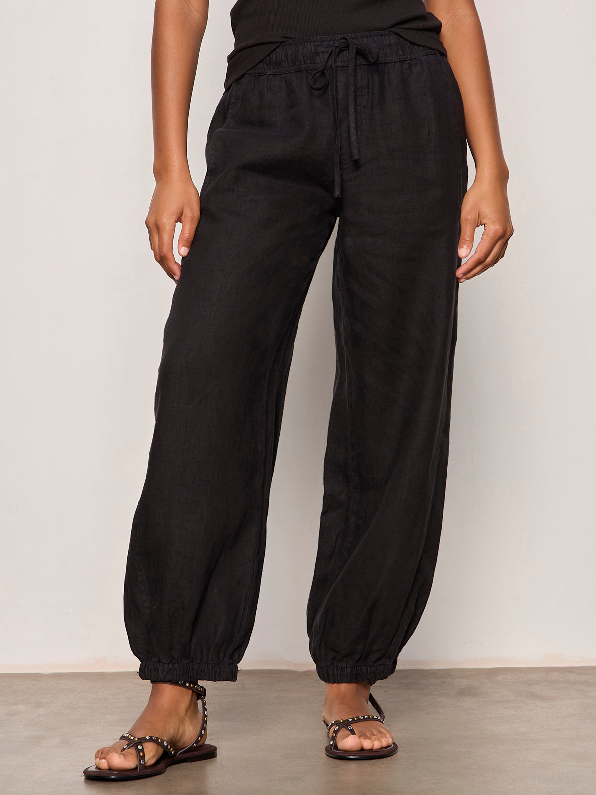 MELODY MICRO LINEN BALLOON BLACK | Sanctuary Clothing