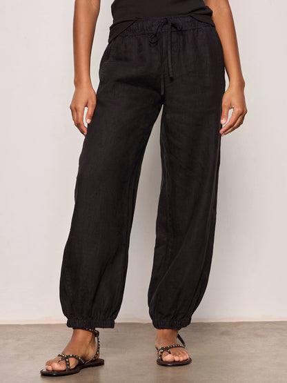 MELODY MICRO LINEN BALLOON BLACK | Sanctuary Clothing