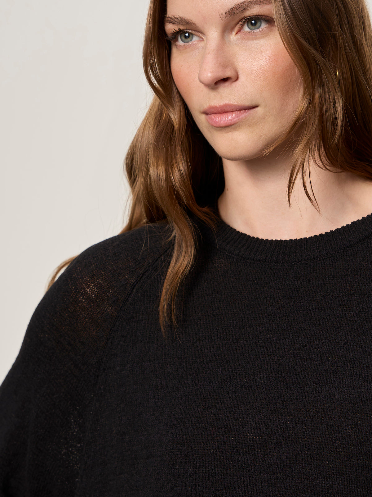 ABOUT US RELAXED PULLOVER BLACK | Sanctuary Clothing