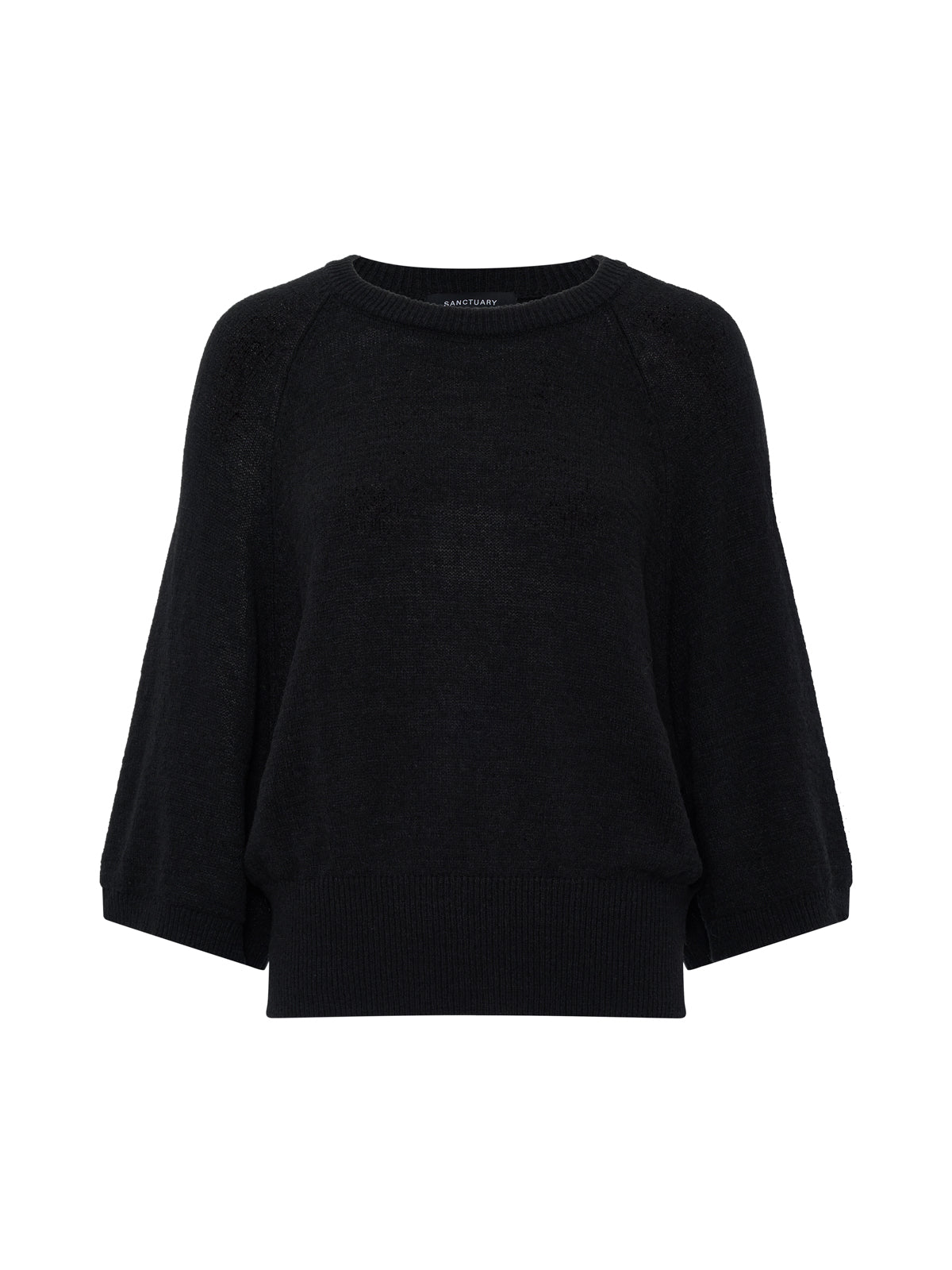 ABOUT US RELAXED PULLOVER BLACK | Sanctuary Clothing