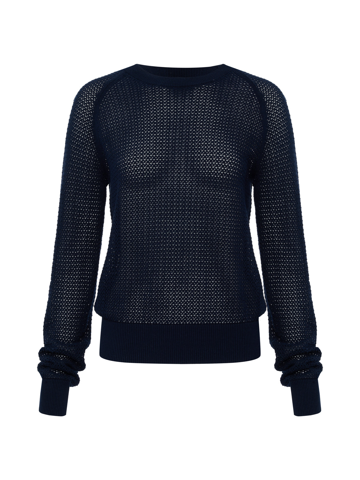 SOLEIL OPEN STITCH SWEATER NAVY BLAZER | Sanctuary Clothing