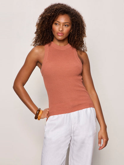 IN THE MIX SWEATER TANK ANCIENT CLAY | Sanctuary Clothing