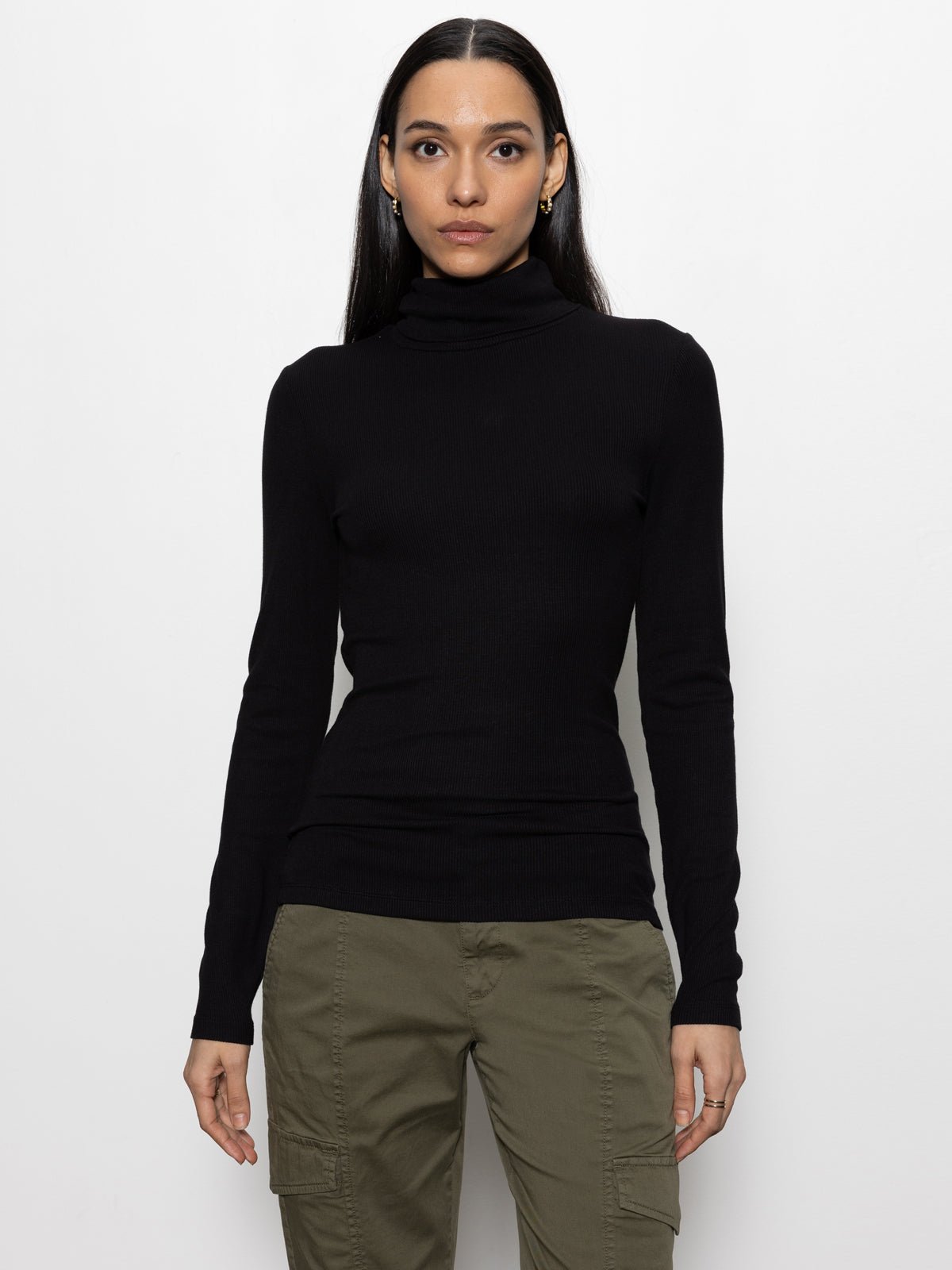 Black Essential Turtleneck Top | Sanctuary Clothing