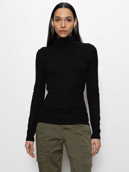 Black Essential Turtleneck Top | Sanctuary Clothing