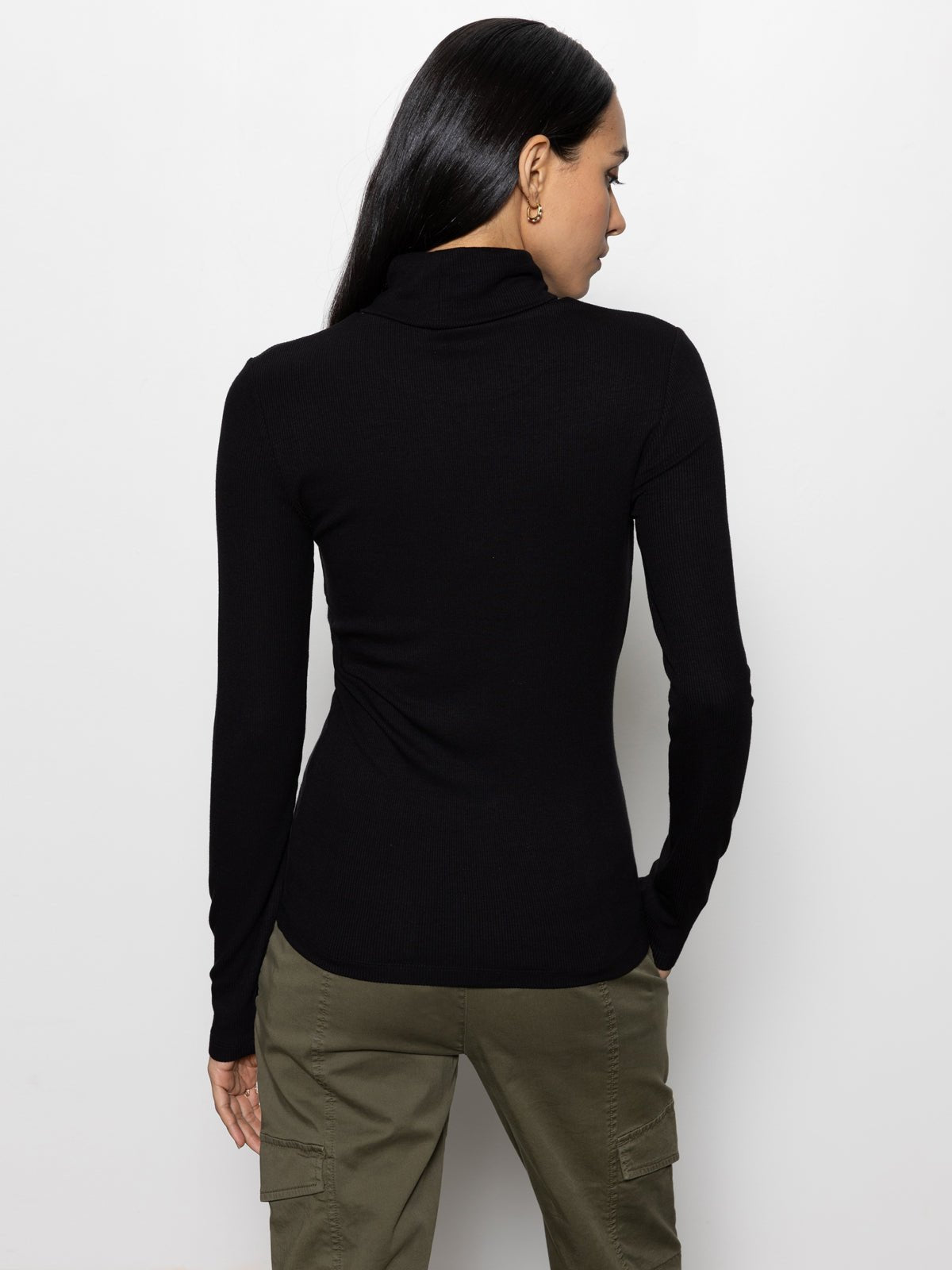 Black Essential Turtleneck Top | Sanctuary Clothing
