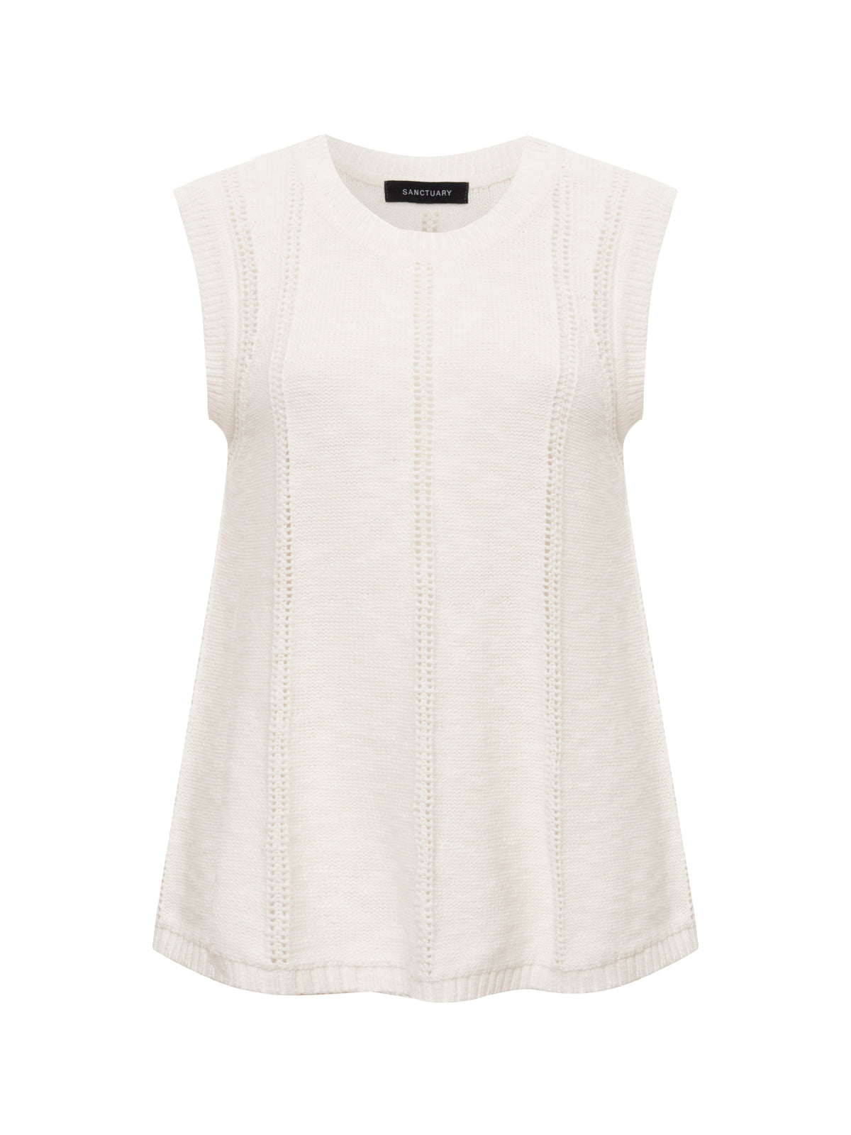 EASY POINTELLE SHELL CHALK | Sanctuary Clothing