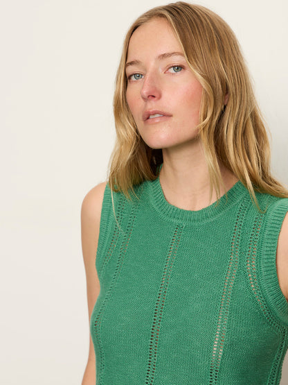 EASY POINTELLE SHELL GREEN JUICE | Sanctuary Clothing