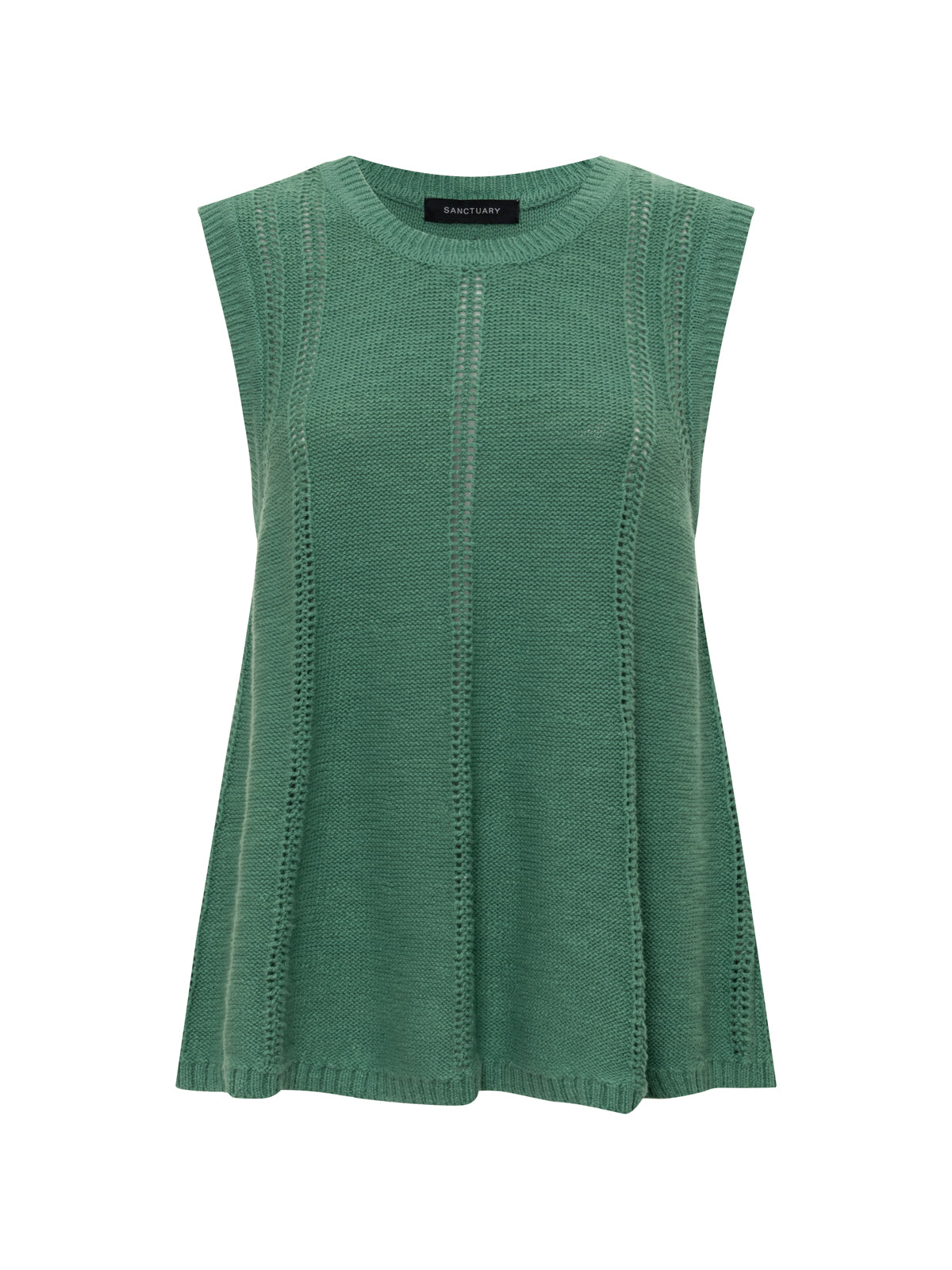 EASY POINTELLE SHELL GREEN JUICE | Sanctuary Clothing