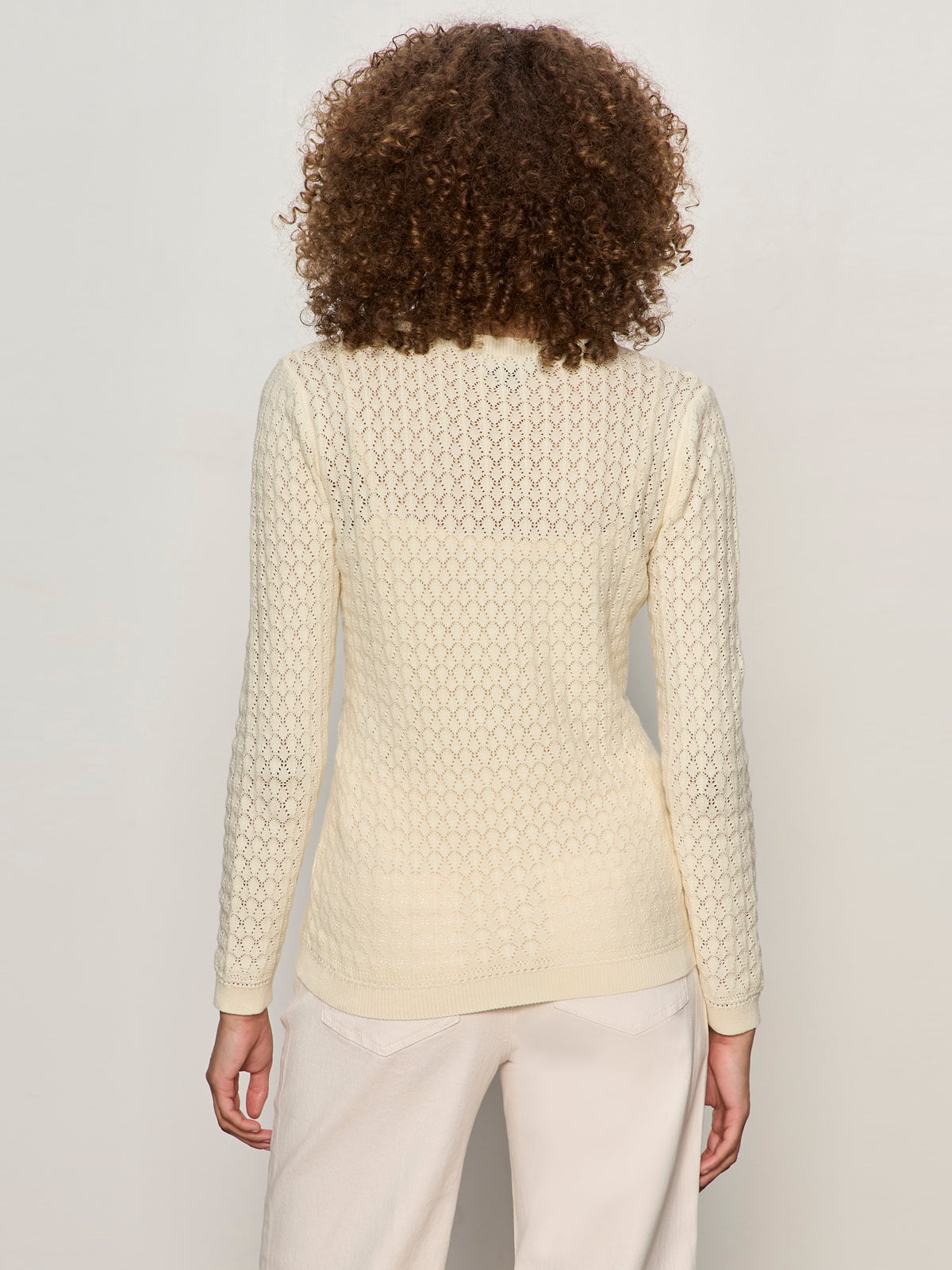 EVERYDAY POINTELLE CARDIGAN COLLAGEN | Sanctuary Clothing
