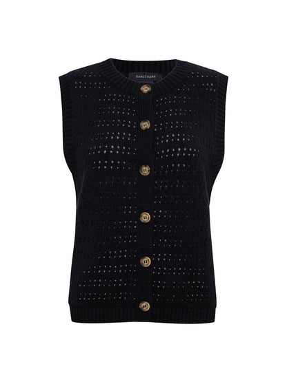 POINTELLE SHELL BLACK | Sanctuary Clothing