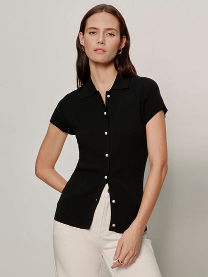LOVER GIRL RIBBED SWEATER BLACK | Sanctuary Clothing