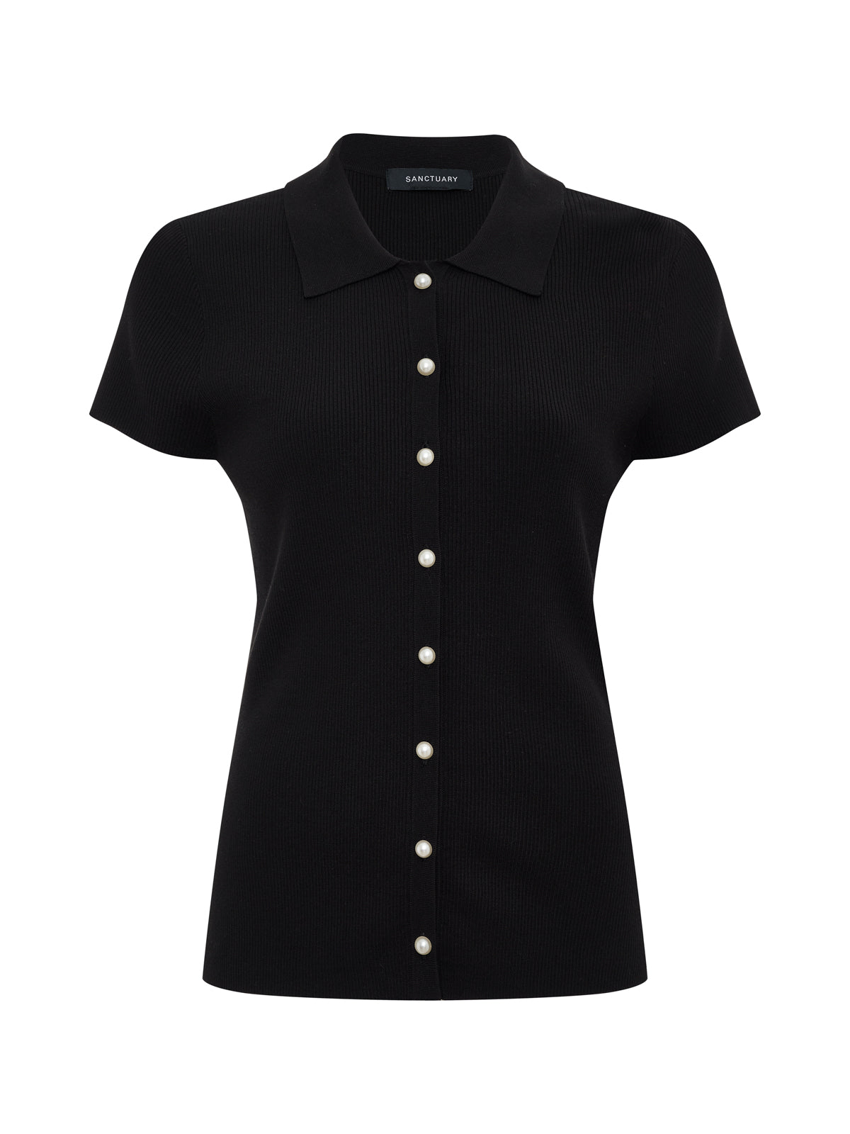 LOVER GIRL RIBBED SWEATER BLACK | Sanctuary Clothing