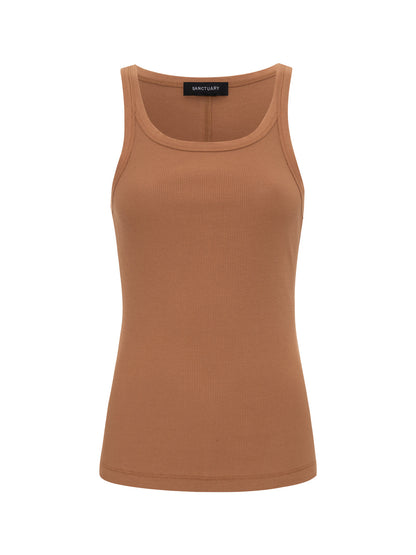 SPRINTER RIB TANK TOASTED COCONUT | Sanctuary Clothing