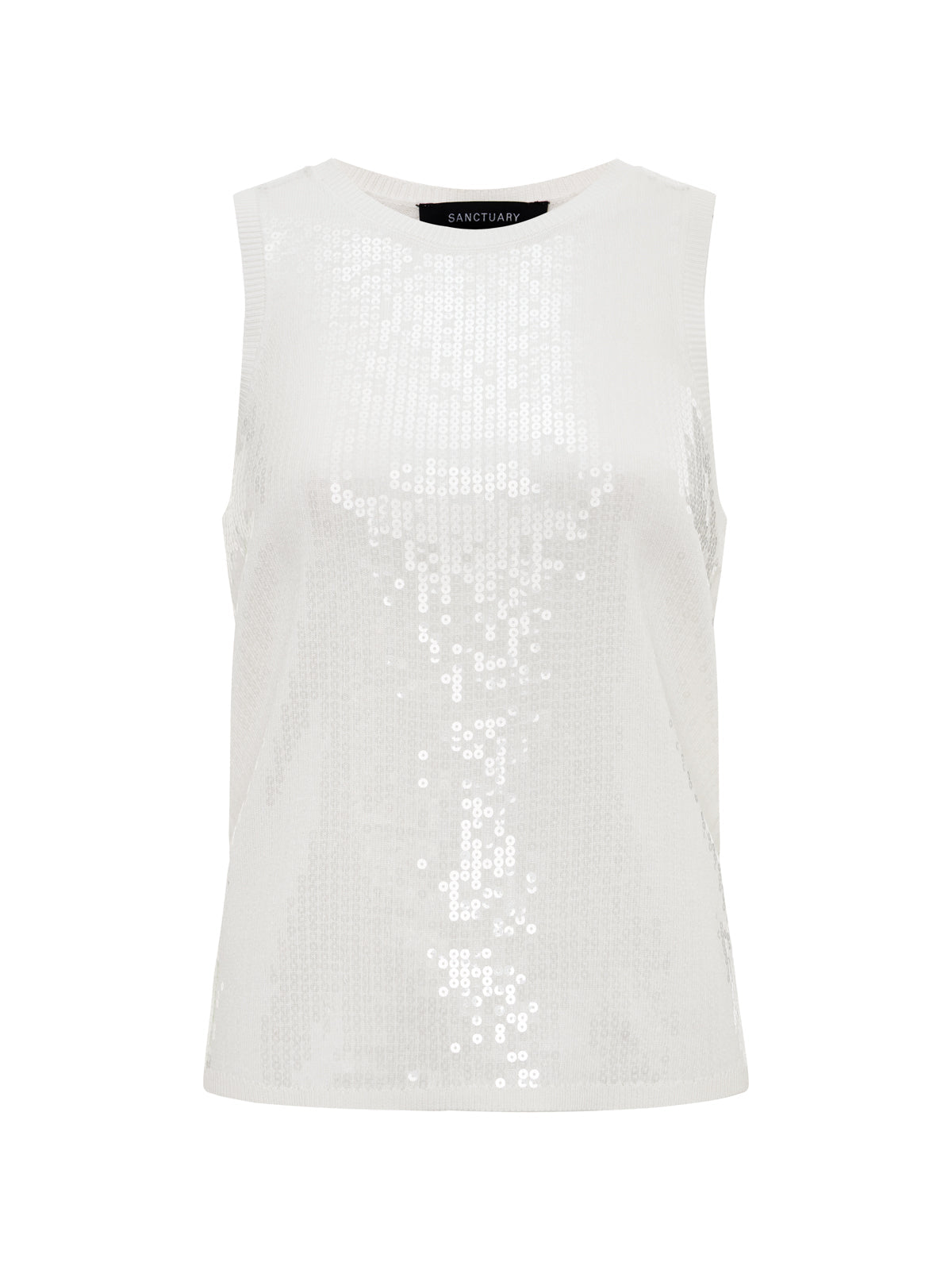 SUMMER SHINE SEQUIN SHELL WHITE | Sanctuary Clothing