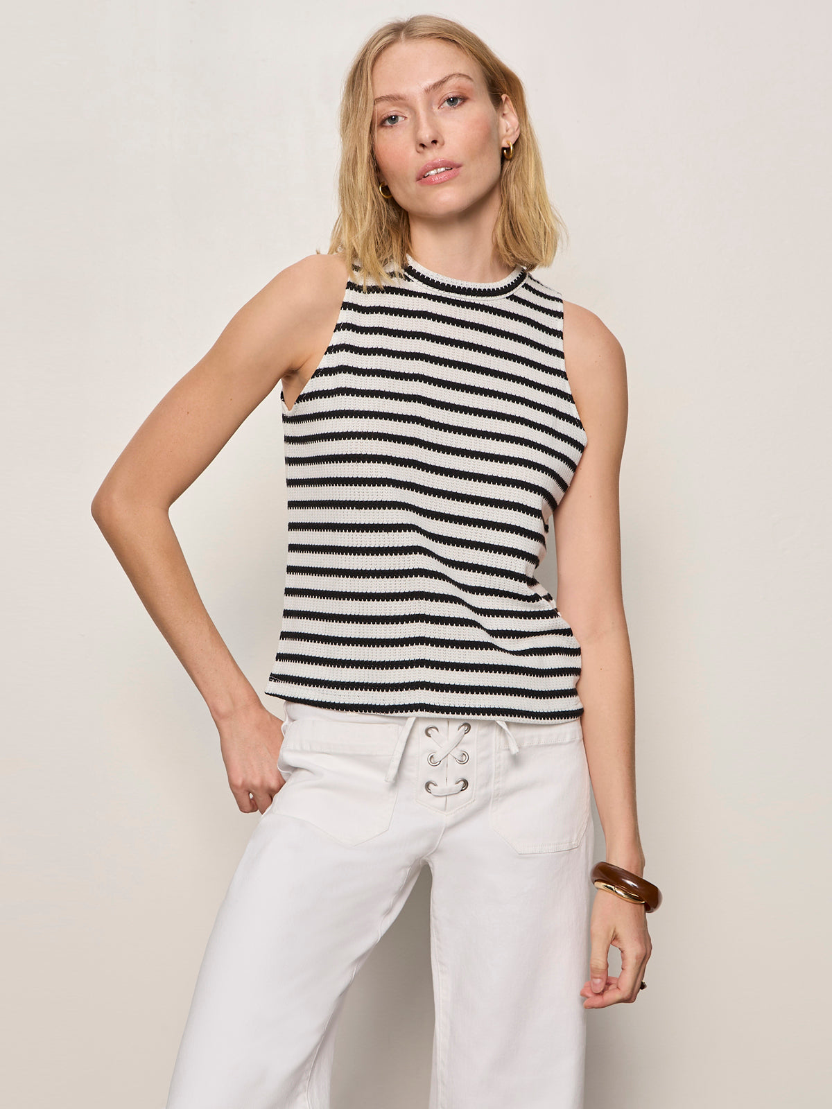 CAMPARI TANK MACRAME STRIPE | Sanctuary Clothing