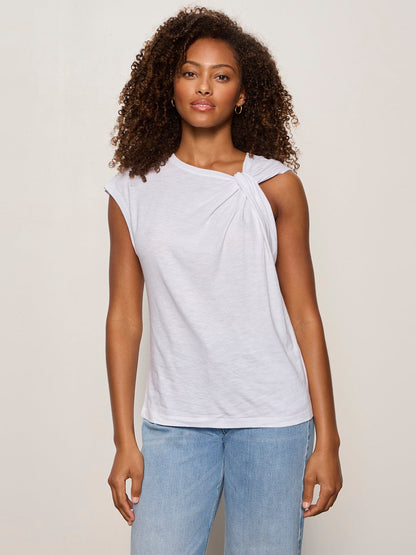 SO TWISTED MUSCLE TEE WHITE | Sanctuary Clothing