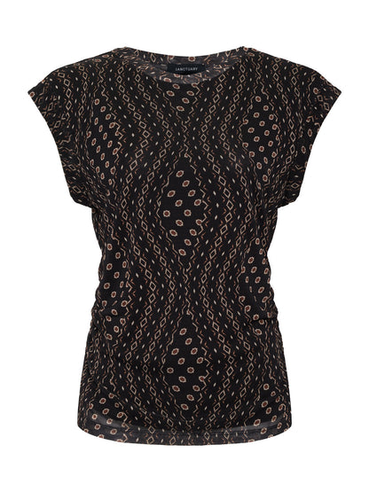 CHARISMA DOLMAN MESH TEE RHYTHMIC | Sanctuary Clothing