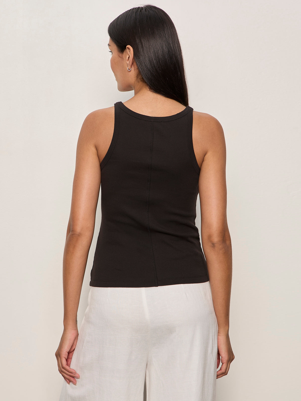 SPRINTER RIB TANK BLACK | Sanctuary Clothing