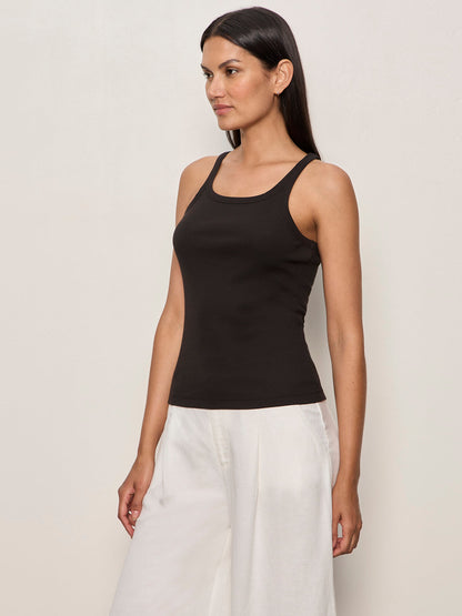 SPRINTER RIB TANK BLACK | Sanctuary Clothing