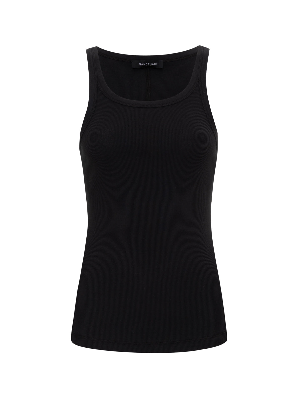 SPRINTER RIB TANK BLACK | Sanctuary Clothing