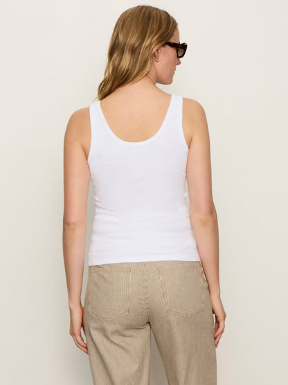 GO-TO LACE UP TANK WHITE | Sanctuary Clothing