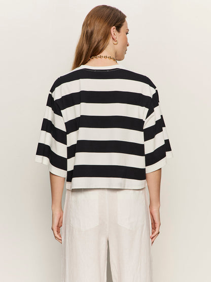 BELLE TEE CHALK AND BLACK | Sanctuary Clothing