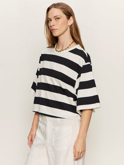 BELLE TEE CHALK AND BLACK | Sanctuary Clothing