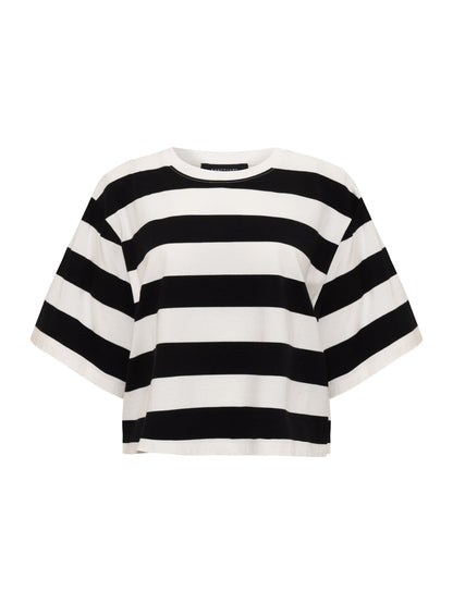 BELLE TEE CHALK AND BLACK | Sanctuary Clothing