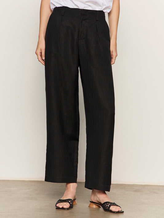 Scout Linen Barrel Pant Black | Sanctuary Clothing