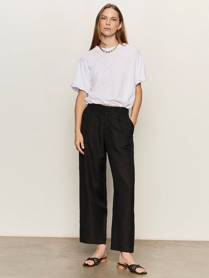 Scout Linen Barrel Pant Black | Sanctuary Clothing