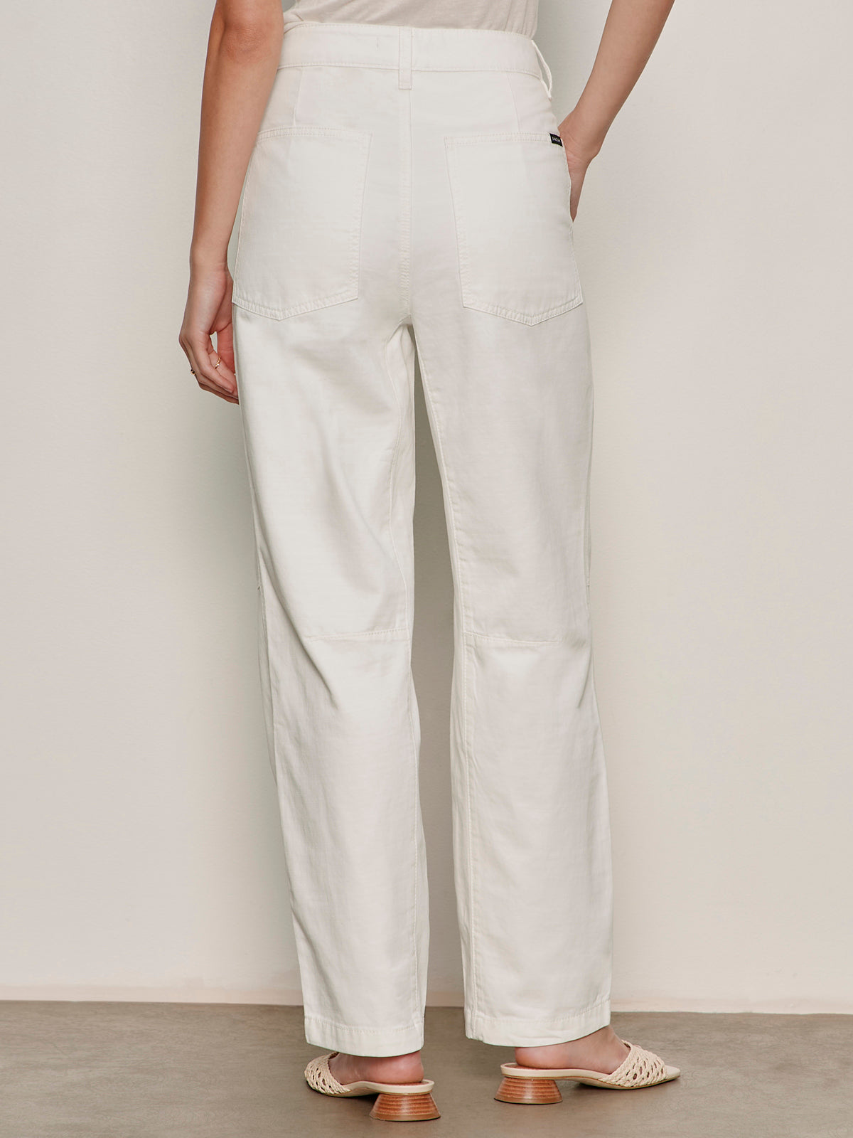 BOYFRIEND UTILITY PANT WHITE | Sanctuary Clothing