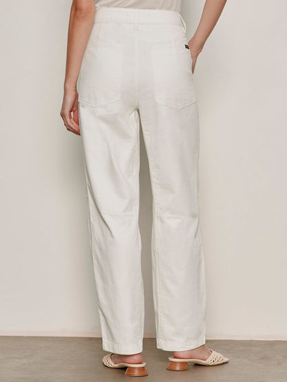 BOYFRIEND UTILITY PANT WHITE | Sanctuary Clothing