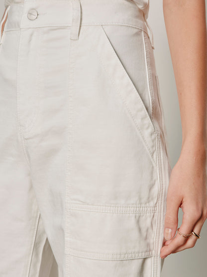 BOYFRIEND UTILITY PANT WHITE | Sanctuary Clothing