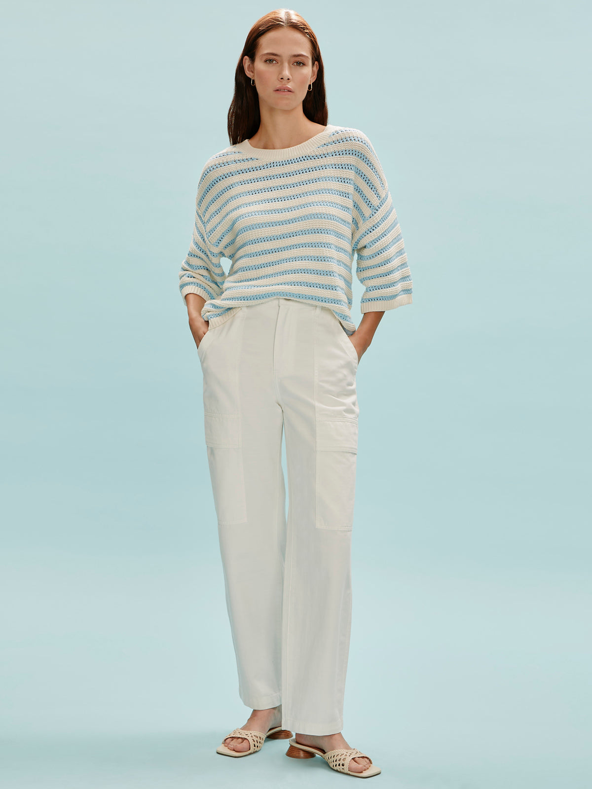 BOYFRIEND UTILITY PANT WHITE | Sanctuary Clothing