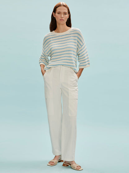 BOYFRIEND UTILITY PANT WHITE | Sanctuary Clothing