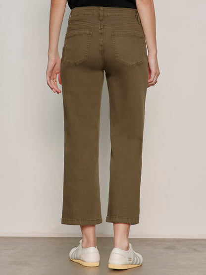 Retreat Crop Pant Burnt Olive | Sanctuary Clothing
