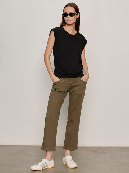Retreat Crop Pant Burnt Olive | Sanctuary Clothing