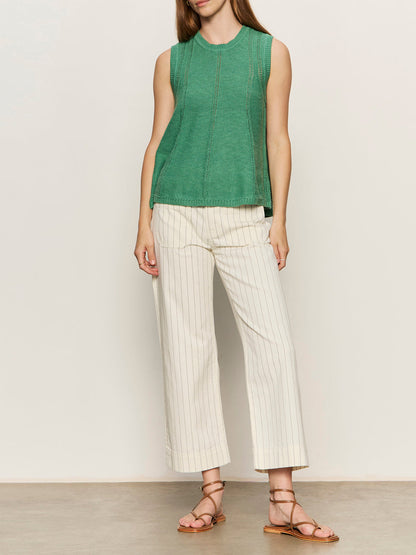 The Marine Jean Bleached White Pinstripe Petite Sizing | Sanctuary Clothing