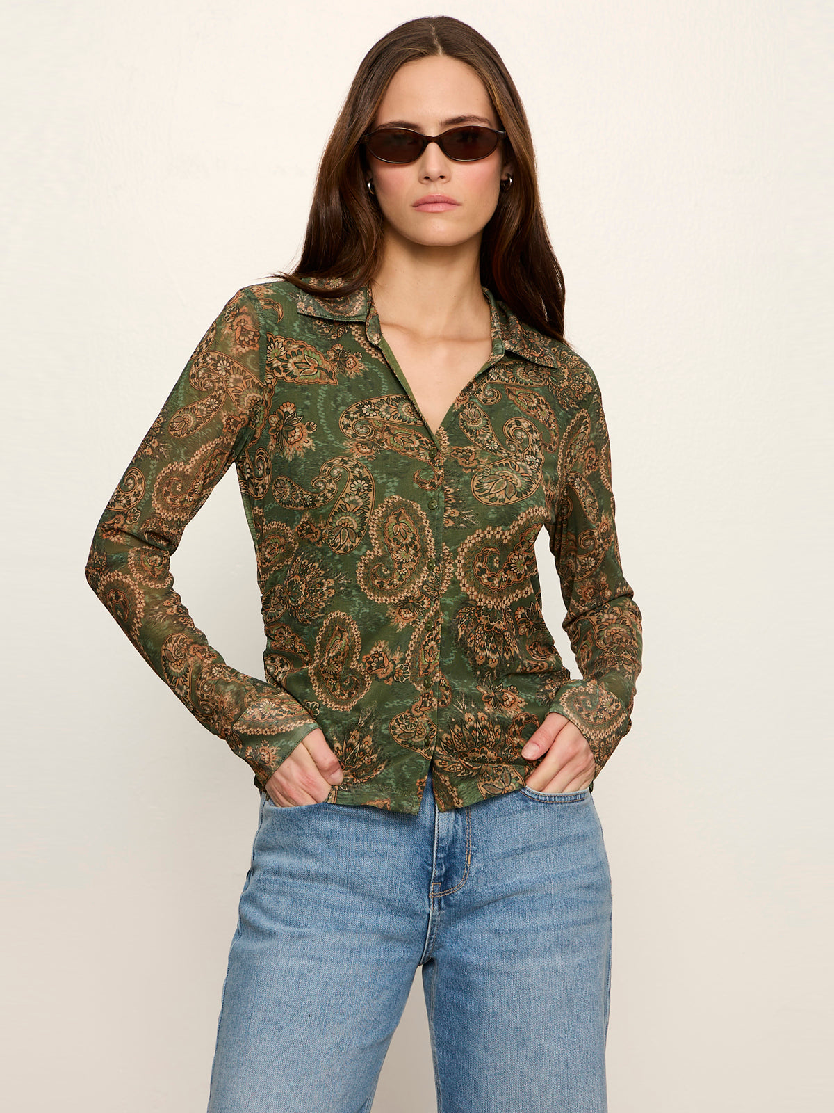 Juno Button Front Top Decoratif | Sanctuary Clothing