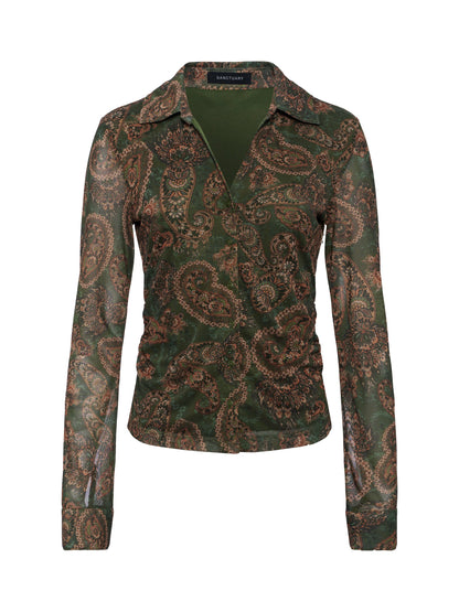 Juno Button Front Top Decoratif | Sanctuary Clothing