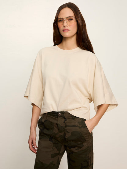 Haven Cape Sleeve Tee Bone | Sanctuary Clothing