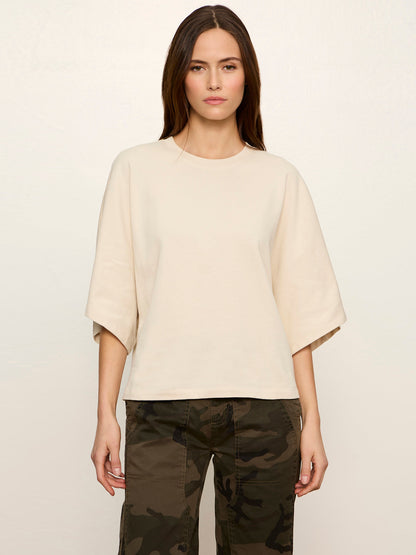 Haven Cape Sleeve Tee Bone | Sanctuary Clothing