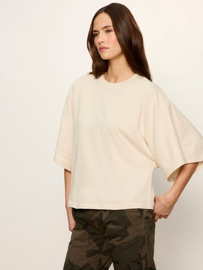 Haven Cape Sleeve Tee Bone | Sanctuary Clothing