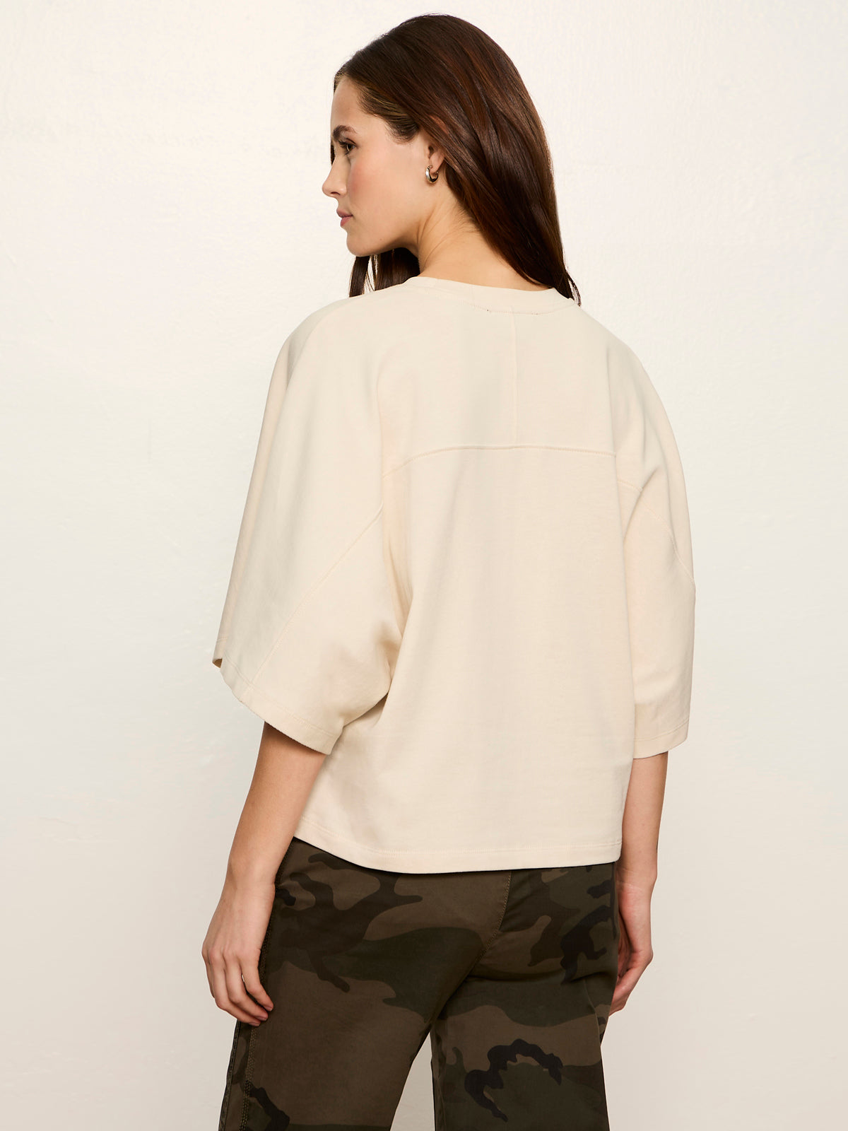 Haven Cape Sleeve Tee Bone | Sanctuary Clothing