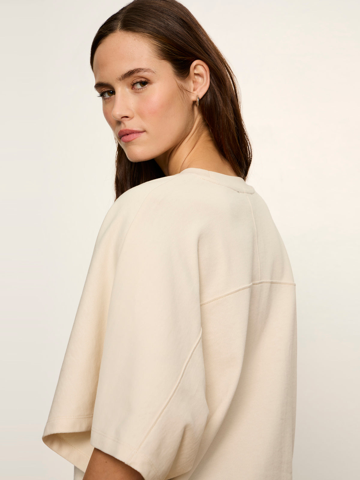 Haven Cape Sleeve Tee Bone | Sanctuary Clothing